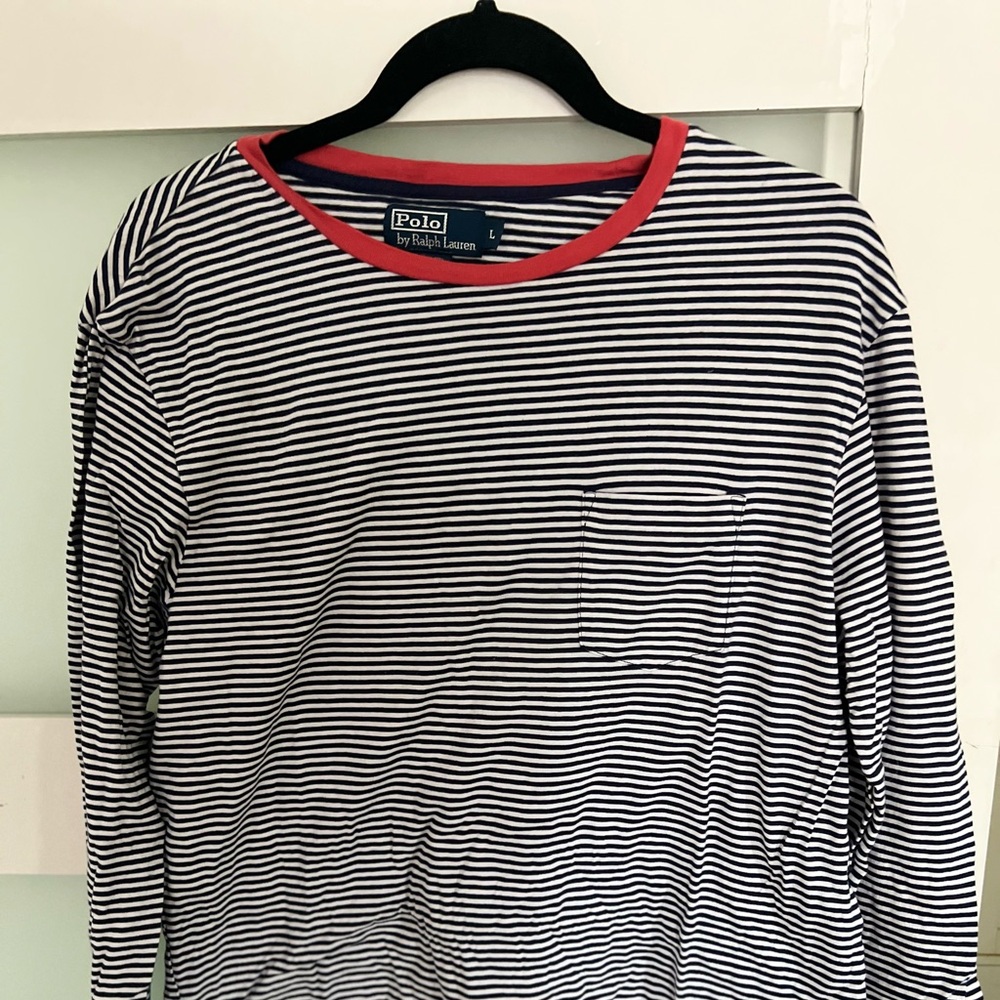 Polo long sleeve blue/shirt